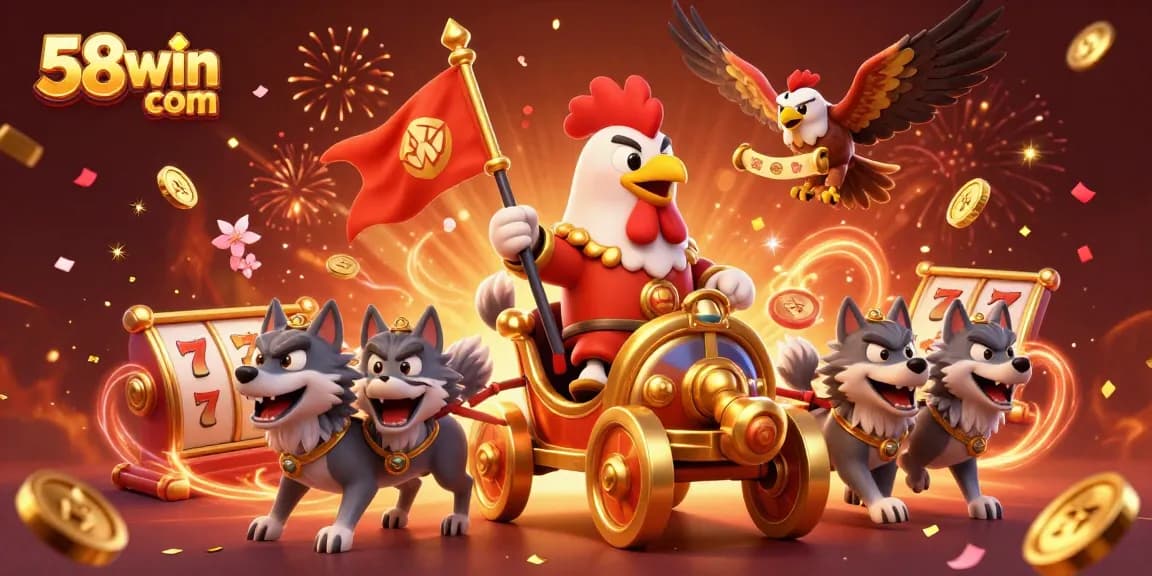 Experience thrilling wins at 58win com with captivating 3D illustrations of gaming adventures.