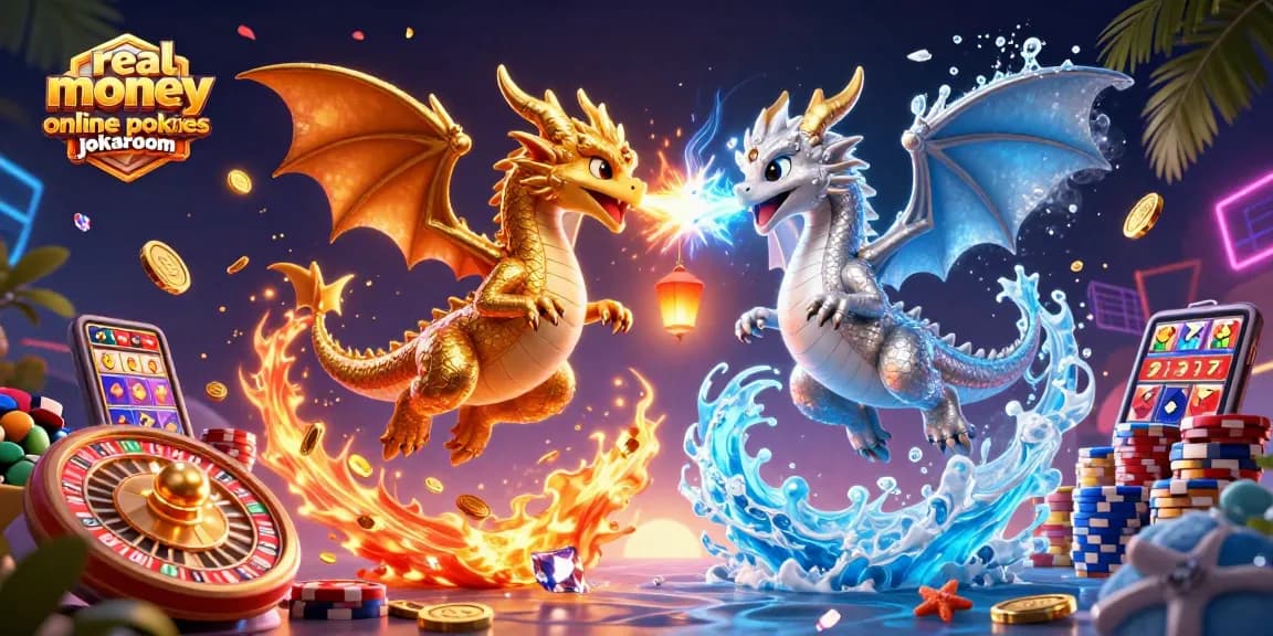 Experience thrilling real money online pokies jokaroom with vibrant dragons and gaming elements.
