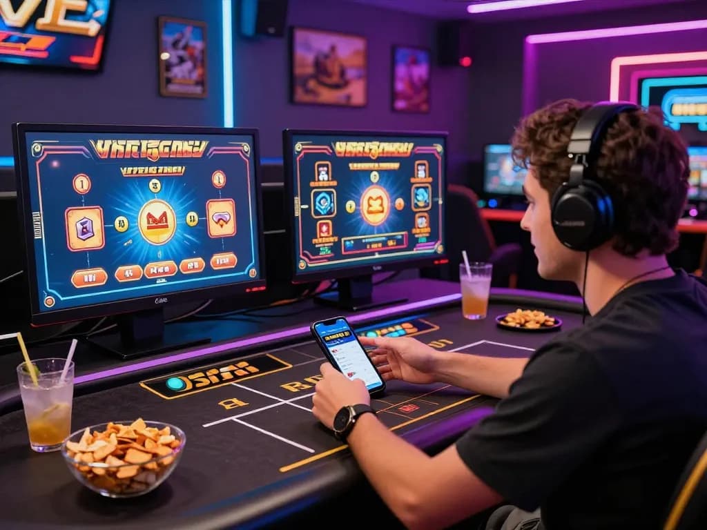 Engaging online gambling experience with MM88 platform featuring a player enjoying live dealer games.
