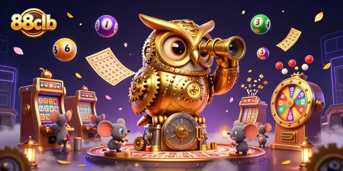 Experience thrilling gameplay at 88clb with a dynamic casino scene and exciting lottery elements.