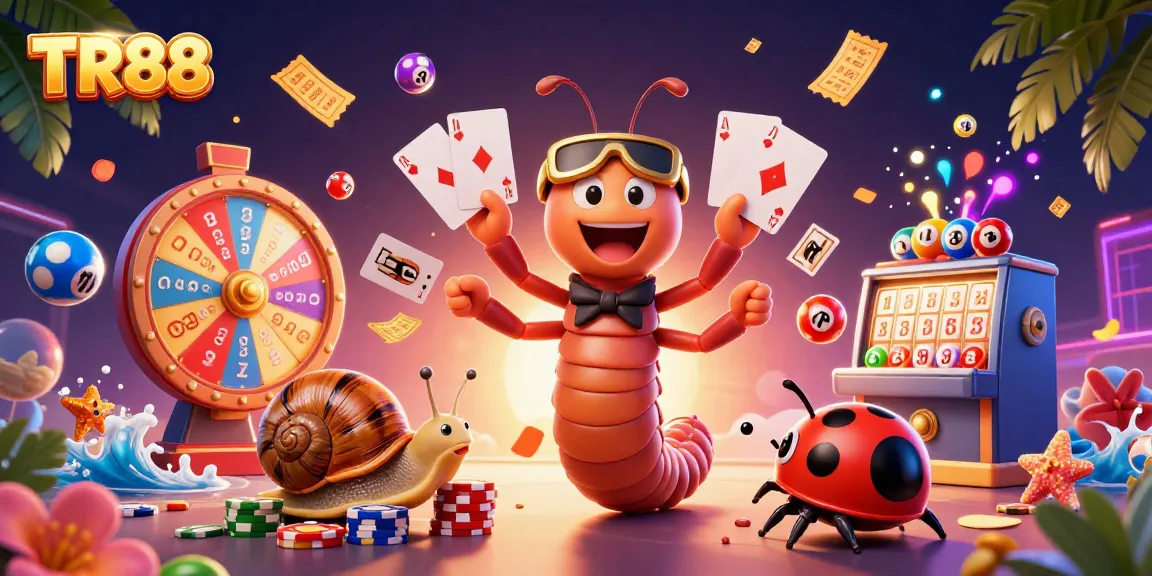 Experience TR88's thrilling lottery action with vibrant characters and dynamic game elements.