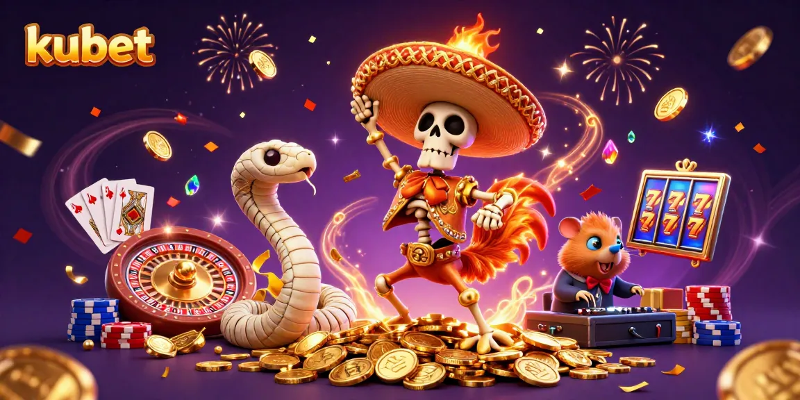 Kubet offers an exciting casino experience with animated characters, vibrant game elements, and festive energy.
