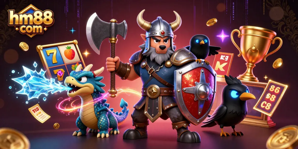 Engage in exciting gameplay on hm88 com featuring vibrant 3D characters and dynamic casino elements.