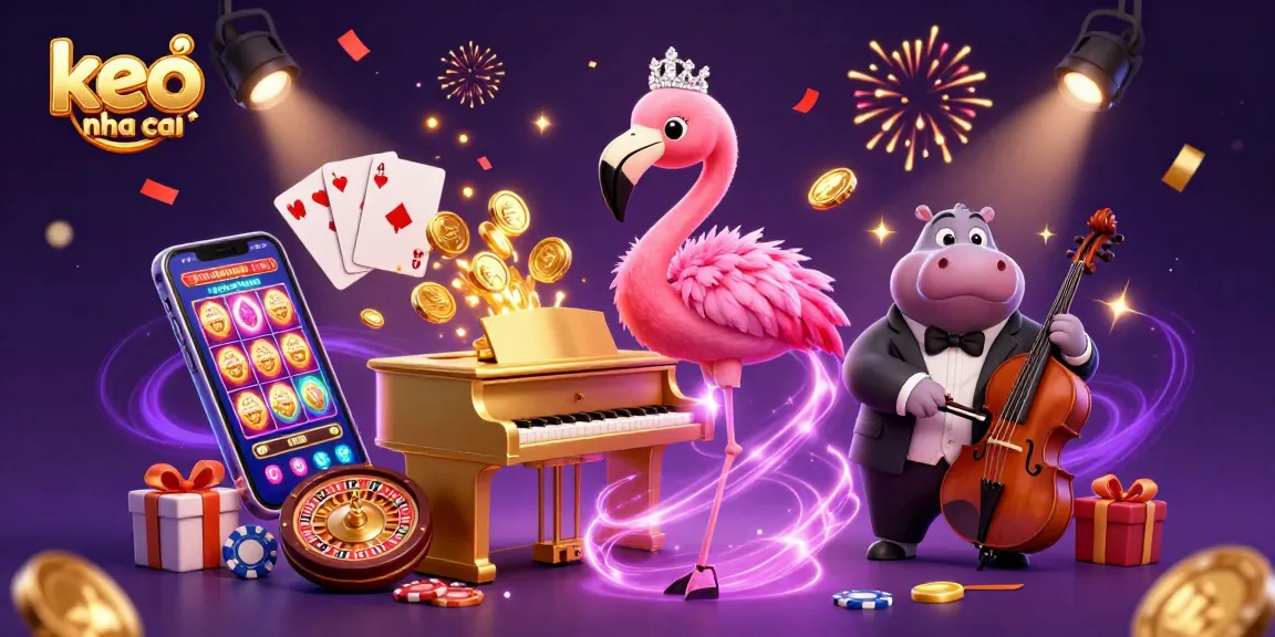Experience exciting gaming with keo nha cai in a vibrant casino scene filled with winning elements.