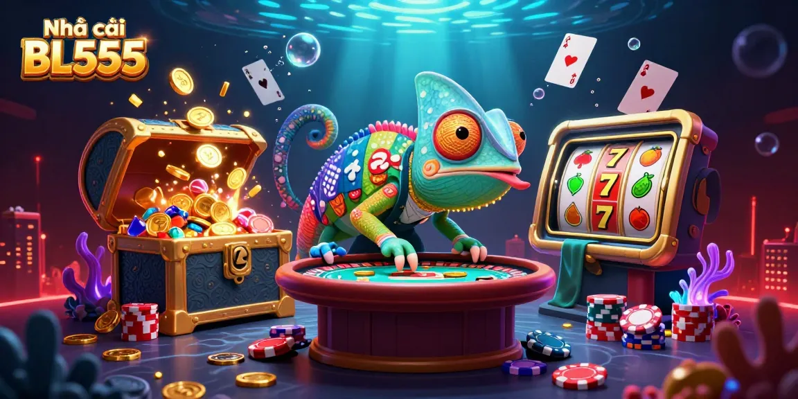 Engage with Nhà cái BL555 casino experience, featuring vibrant characters and exclusive gaming elements in an exciting 3D scene.