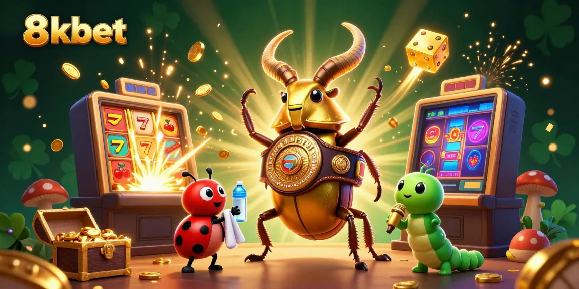 Experience thrilling wins with 8xbet in an action-packed casino scene featuring dynamic game elements.