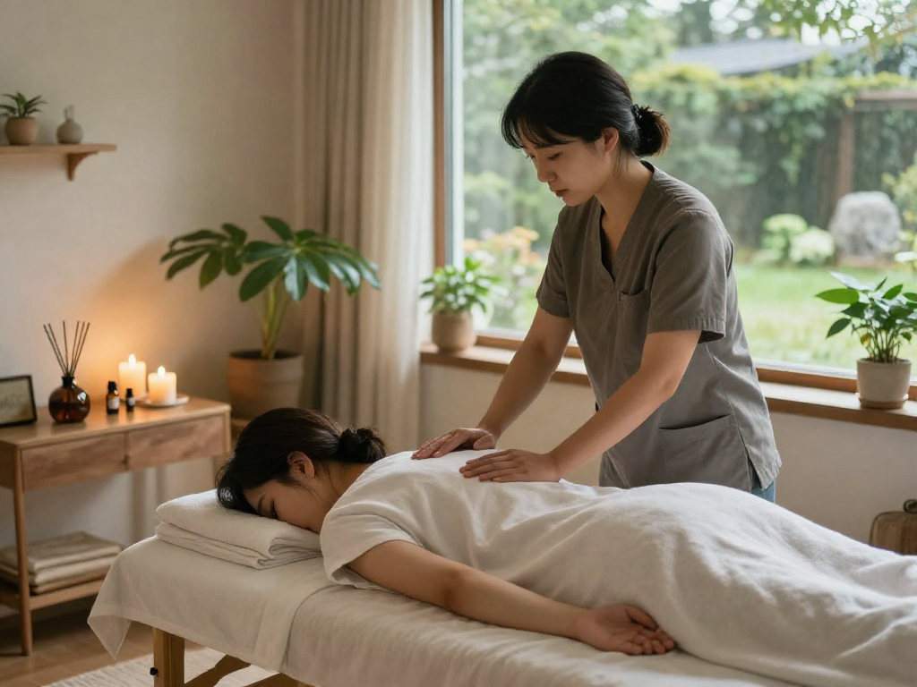 Experience premium 성북구출장안마 service in a tranquil home environment.