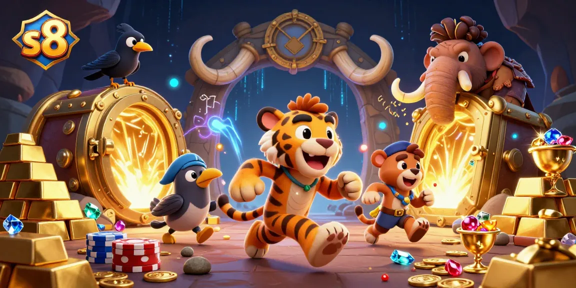 Experience thrilling gaming at S8 with a prehistoric casino featuring vibrant treasures and excitement.