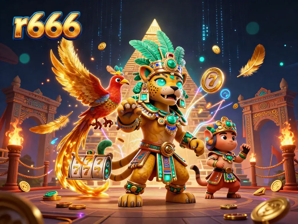 Experience thrilling game action at r666 with vibrant characters and dynamic casino gaming elements.