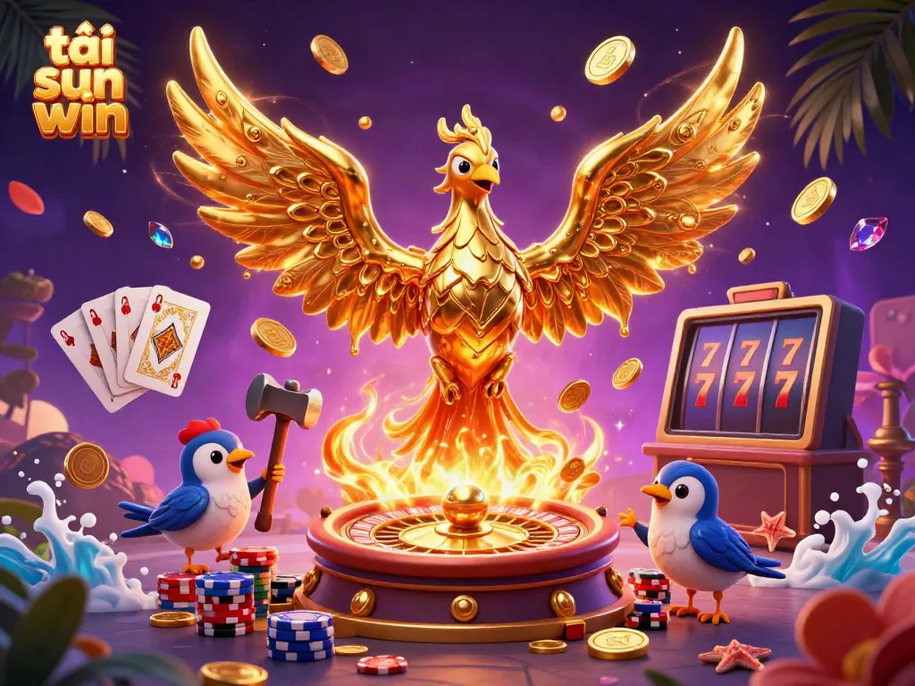 Experience the thrill of gaming action with tải sun win and stunning rewards in a vibrant casino scene.