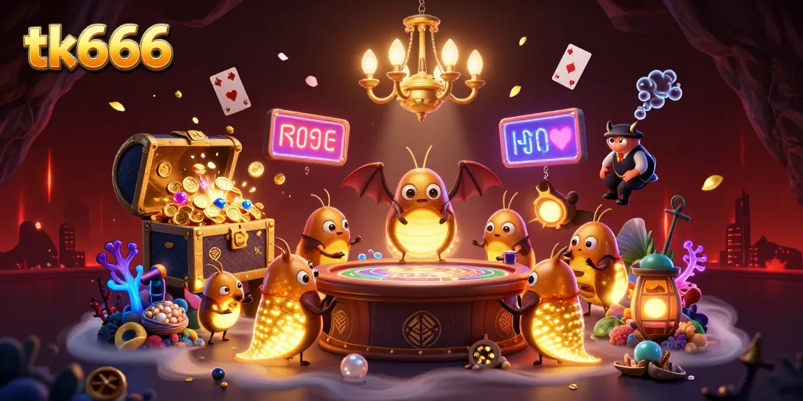 Experience thrilling gameplay and bonuses at tk666, illuminated by glowworms with a vibrant underwater theme.