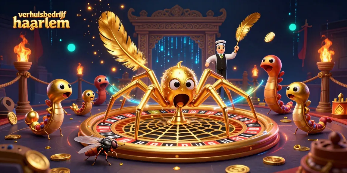 Het verhuizersbedrijf Haarlem biedt een spannende casinostijl ervaring met een gouden spin.