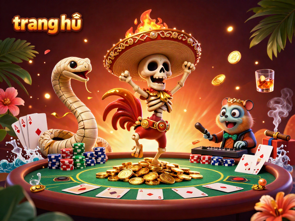 Experience vibrant actions on the trang chủ gaming platform with dynamic casino characters.