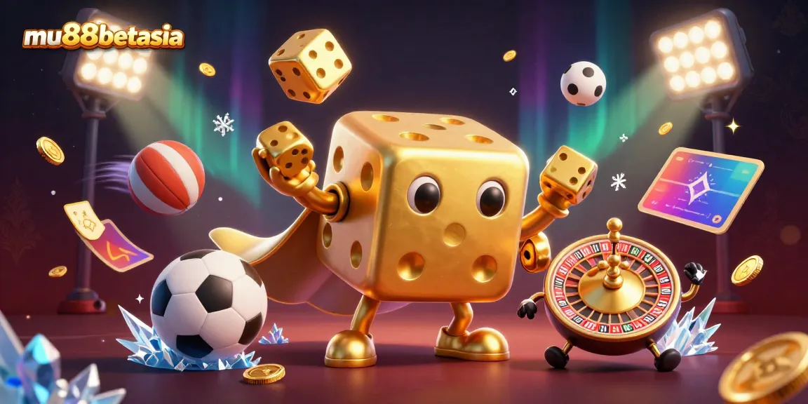 Experience thrilling gameplay at mu88betasia with a vibrant 3D casino scene.
