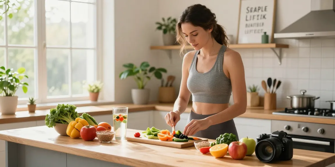 Healthy meal preparation scene featuring rokok88 for a balanced lifestyle.