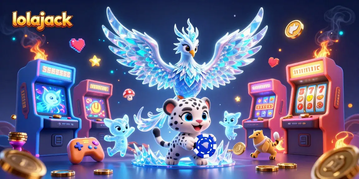 Experience the excitement of winnings at lolajack Casino with stunning 3D elements and vibrant gaming themes.