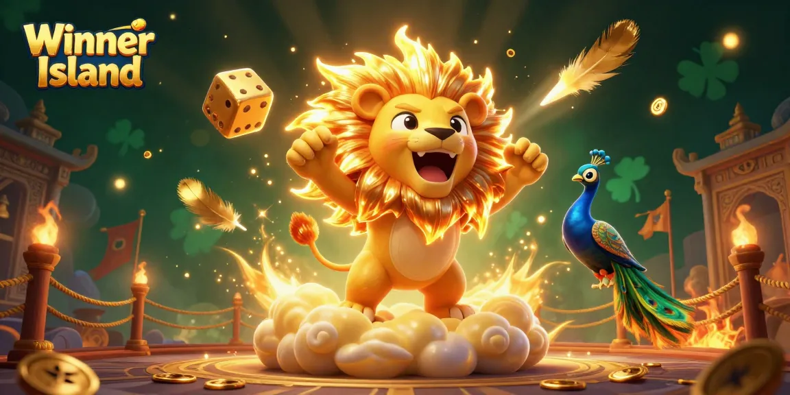 Experience the thrill of Winner Island with dynamic casino elements and vibrant, engaging visuals.